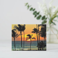 ハワイの夕焼け写真葉書 ポストカード | Zazzle.co.jp