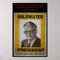 バリー・ゴールドウォーター ポスター | Zazzle.co.jp