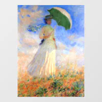 パラソルを右に向けたモネの女性 ウィンドウサイン | Zazzle.co.jp
