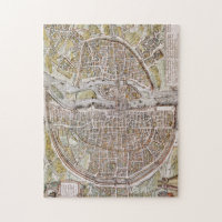廃盤 希少 未開封パズル　パリ鳥瞰図　1500ピース　パリ フランス　古地図 廃盤 希少 未開封パズル パリ鳥瞰図 1500ピース パリ フランス