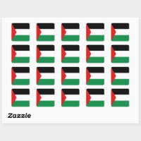 パレスチナ国旗のシール スクエアシール | Zazzle.co.jp