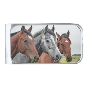 マネークリップ　カウボーイ　HORSE Custom Horse Money Clip – BUCKLESBYGEORGE