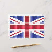 ピクセル英国国旗8ビットイギリス(イギリス)の旗 便箋 | Zazzle.co.jp
