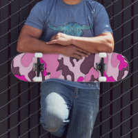 ピンク迷彩柄/スケートボード スケートボード | Zazzle.co.jp