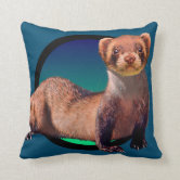 ファーベビーのかわいい顔オブアフェレット クッション | Zazzle.co.jp