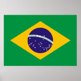 ブラジル国旗 ポスター | Zazzle.co.jp