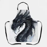 ブラックドラゴンニドホグウォーターデザイン エプロン | Zazzle ブラックドラゴンニドホグウォーターデザイン エプロン | Zazzle