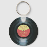 音楽パーソナライズされたレコード キーホルダー | Zazzle.co.jp