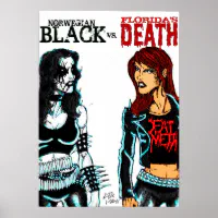 ブラックメタル対デスメタル ポスター | Zazzle.co.jp