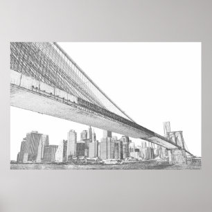ブルックリン 橋ポスター&プリントデザイン・印刷 │ Zazzle JP
