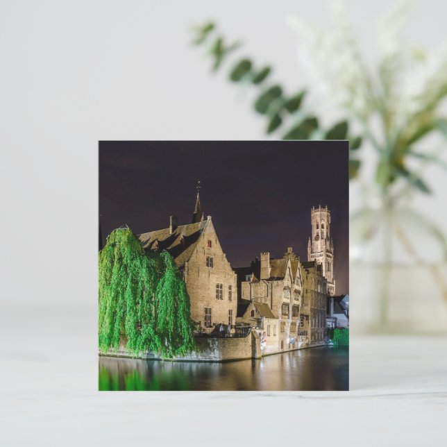ブルージュ絵画の旧市街と鐘楼 | Zazzle.co.jp