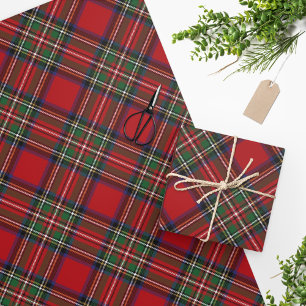 クリスマス　ラッピングペーパー  3巻　タータンチェック　銀　赤　金　緑　包装紙 クリスマス ラッピングペーパー 3巻 タータンチェック 銀 赤 金