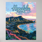超レア70sオリジナルビンテージHawaiiハワイワイキキビーチフォトポスター 超レア70sオリジナルビンテージHawaiiハワイワイキキビーチ