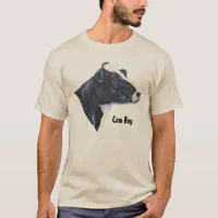 ホルスタイン牛頭部: 絵を描くこと: 牛男の子、農家 Tシャツ | Zazzle.co.jp