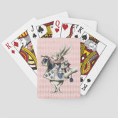 アリスうさぎ♥️キノコ&トランプ アリスの白うさぎトランプ トランプ | Zazzle.co.jp