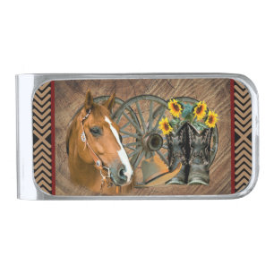 マネークリップ　カウボーイ　HORSE マネークリップ カウボーイ HORSE horse money clip silver