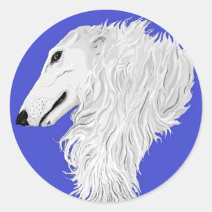 ボルゾイシール | Zazzle JP