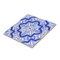 ポルトガルのタイルの青および白 タイル | Zazzle.co.jp