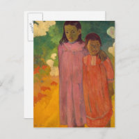 ポール・ゴーギャン| Piti Tiena 1892年 ポストカード | Zazzle