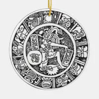 マヤ文字、メキシコ文字(Maya) セラミックオーナメント | Zazzle