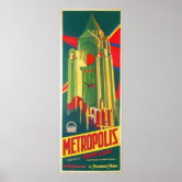 メトロポリスクラシック映画ポスターby Fritz Lang 1927