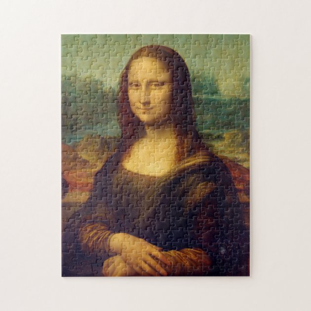 モナ・リザ-レオナルド・ダ・ヴィンチ ジグソーパズル | Zazzle.co.jp
