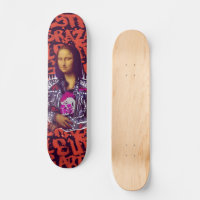モナリザパンクアート スケートボード | Zazzle.co.jp