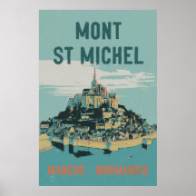 モンサンミッシェルポスター&プリントデザイン・印刷 │ Zazzle JP