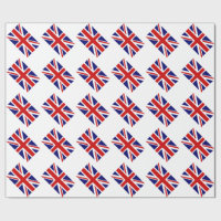ユニオンジャックラッピング紙とイギリス国旗 ラッピングペーパー