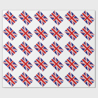 ユニオンジャックラッピング紙とイギリス国旗 ラッピングペーパー