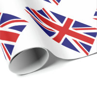 ユニオンジャックラッピング紙とイギリス国旗 ラッピングペーパー