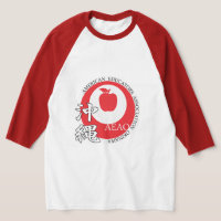 ラグランTシャツ（赤） Tシャツ | Zazzle.co.jp