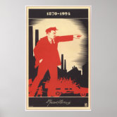 Lenin Poster From The Russian Revolution ポスター | Zazzle.co.jp