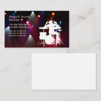 ロックミュージックバンドの名刺 名刺 | Zazzle.co.jp