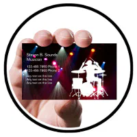 ロックミュージックバンドの名刺 名刺 | Zazzle.co.jp