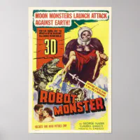ロボット怪獣 – ヴィンテージSFホラー映画 ポスター
