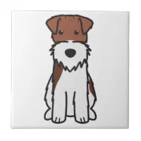 ワイヤーフォックステリア犬犬の漫画 タイル | Zazzle.co.jp
