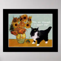 ゴッホ 猫 ヴィンセント・ヴァン・ゴッホいけなの猫 ポスター Zazzle co jp