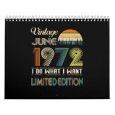 【美品】ヴィンテージ　コンパクト万年カレンダー ヴィンテージ1992年6月私が欲しい限定版 カレンダー | Zazzle.co.jp