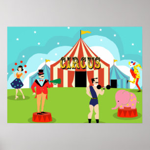ヴィンテージ サーカスポスター&プリントデザイン・印刷 │ Zazzle JP
