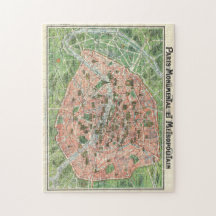 廃盤 希少 未開封パズル　パリ鳥瞰図　1500ピース　パリ フランス　古地図 廃盤 希少 未開封パズル パリ鳥瞰図 1500ピース パリ フランス