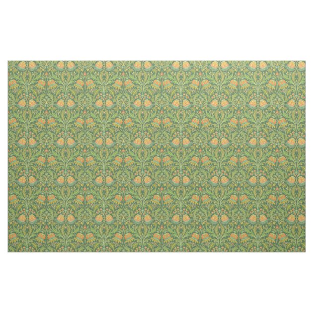 ヴィンテージアールヌーボー花柄 ファブリック | Zazzle.co.jp