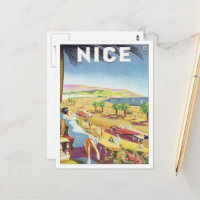 ヴィンテージニースフランス ポストカード | Zazzle.co.jp