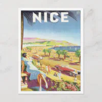 ヴィンテージニースフランス ポストカード | Zazzle.co.jp