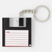 ヴィンテージフロッピーディスク キーホルダー | Zazzle.co.jp