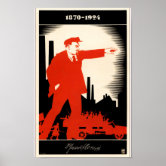 Lenin Poster From The Russian Revolution ポスター | Zazzle.co.jp