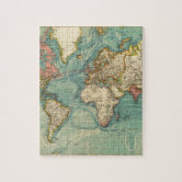 ヴィンテージ第二次世界大戦地図 ジグソーパズル | Zazzle.co.jp