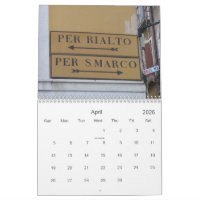 ヴェネツィアイタリア暦 カレンダー | Zazzle.co.jp