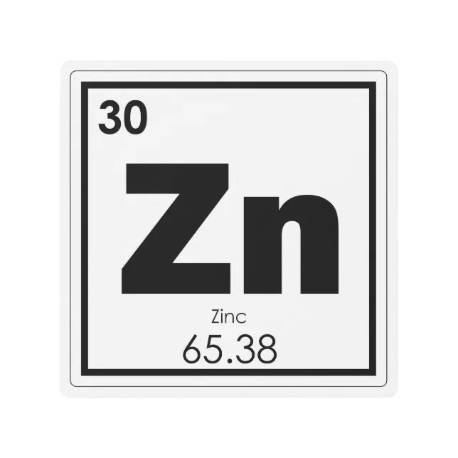 亜鉛元素の記号化学方式 メタルプリント | Zazzle.co.jp