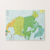 北アメリカの地図 ジグソーパズル | Zazzle.co.jp